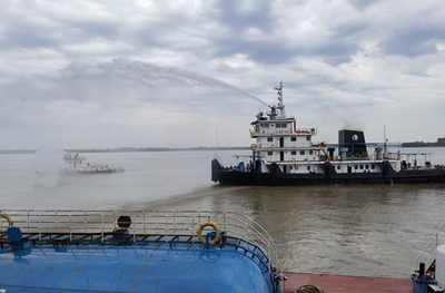 2023年九江港危化品码头应急演练 筑牢安全防线，提升码头建设与管理效能